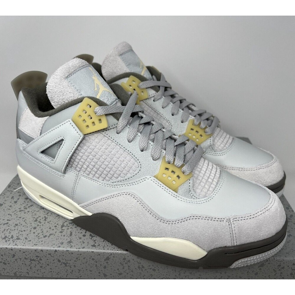 Air Jordan 4 Retro SE Craft Photon Dust Grey Shoes DV3742-021 Size 13